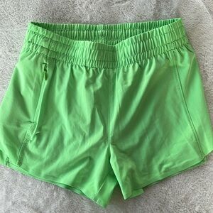 Athleta Girl green shorts 2.5” Size L (12)